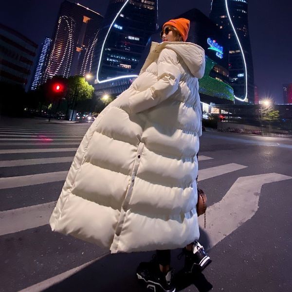 2021 new thick and down bun padded female on korean knee release super long winter women's jacket j727, Black
2021 new thick and down bun padded female on korean knee release super long winter women's jacket j727, Black