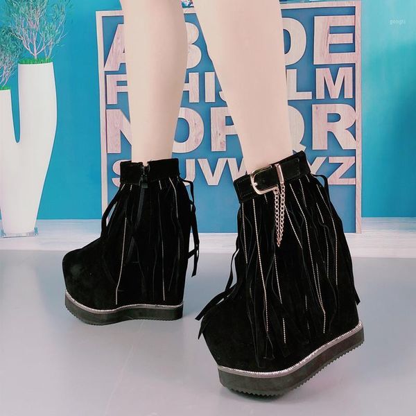 boots womens wedge high heels snow tassels plarform winter party shoes1, Black
boots womens wedge high heels snow tassels plarform winter party shoes1, Black