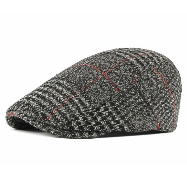 new classic autumn winter wool man stripe plaid british style snapback retro fashion stylish soft warm adjust visor beret cap, Blue;gray
new classic autumn winter wool man stripe plaid british style snapback retro fashion stylish soft warm adjust visor beret cap, Blue;gray