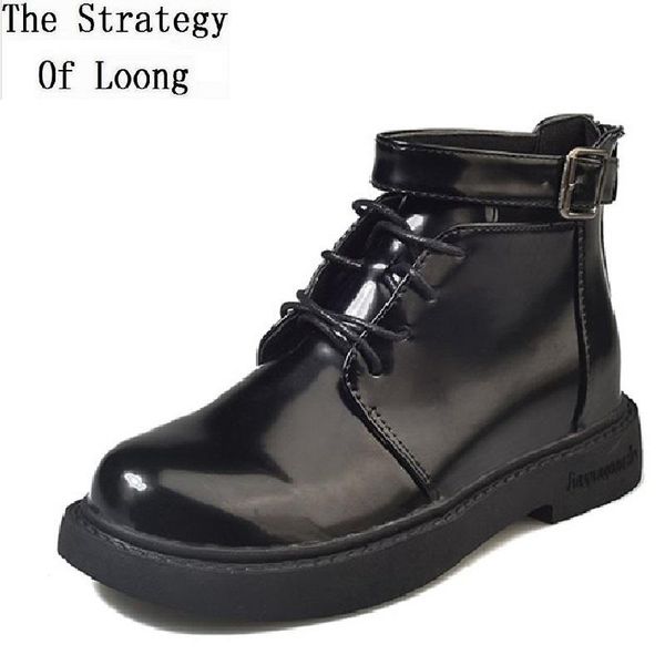 women new spring autumn ankle zipper round toe med flat heels thick bottom non-slip rubber fashion short boots 20200910, Black
women new spring autumn ankle zipper round toe med flat heels thick bottom non-slip rubber fashion short boots 20200910, Black