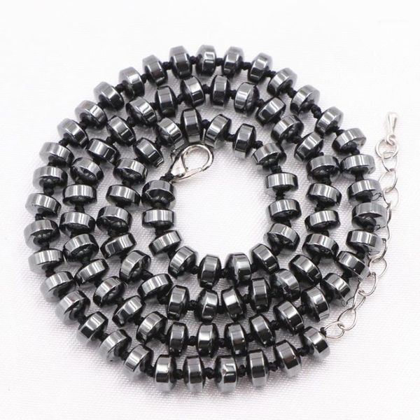 natural hematite stone beads necklace statement women men 4x6mm wheel choker necklaces collars decoration chain jewelry 18" a8341, Golden;silver
natural hematite stone beads necklace statement women men 4x6mm wheel choker necklaces collars decoration chain jewelry 18" a8341, Golden;silver