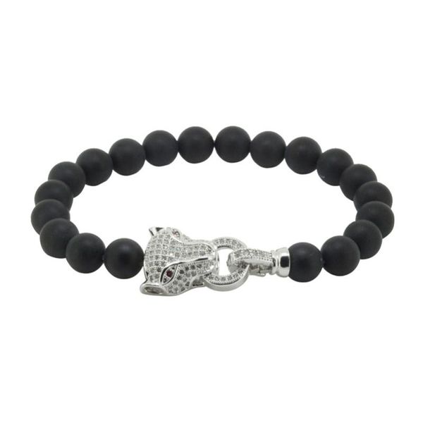 charm bracelets natural pave cz leopard head stone for men 8mm black matte mala bead bracelet yoga pulseras jewelry, Golden;silver
charm bracelets natural pave cz leopard head stone for men 8mm black matte mala bead bracelet yoga pulseras jewelry, Golden;silver