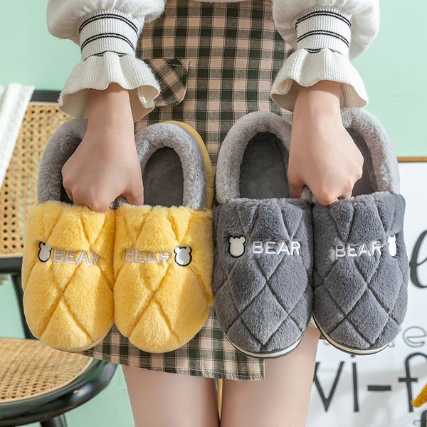 tzldn cute bear winter warm slippers women family christmas gift cotton shoes for male and female pluch indoor shoes x1020, Black
tzldn cute bear winter warm slippers women family christmas gift cotton shoes for male and female pluch indoor shoes x1020, Black