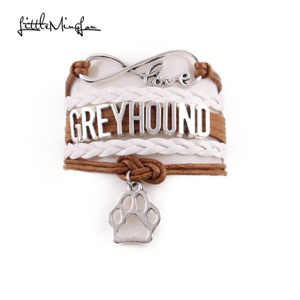 charm bracelets little minglou 4 colors infinity love greyhound bracelet dog leather wrap men & bangles for women jewelry, Golden;silver
charm bracelets little minglou 4 colors infinity love greyhound bracelet dog leather wrap men & bangles for women jewelry, Golden;silver