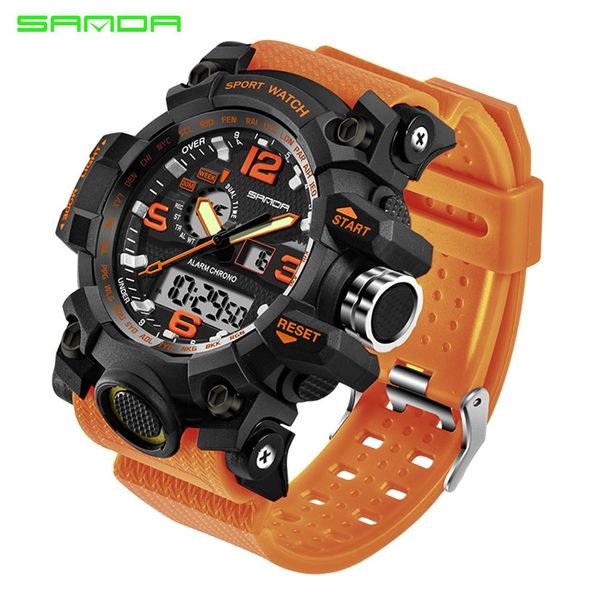 sanda 2019 military men's watches brand luxury waterproof sport watch men s shock quartz watches clock relogio masculino wmtlad, Silver
sanda 2019 military men's watches brand luxury waterproof sport watch men s shock quartz watches clock relogio masculino wmtlad, Silver