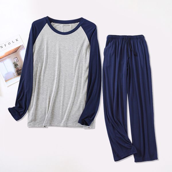 plus size pajamas sleeping suits for men full cotton long sleeve pants raglan sleeves pyjamas male autumn winter pijamas lj201113, Black;brown
plus size pajamas sleeping suits for men full cotton long sleeve pants raglan sleeves pyjamas male autumn winter pijamas lj201113, Black;brown