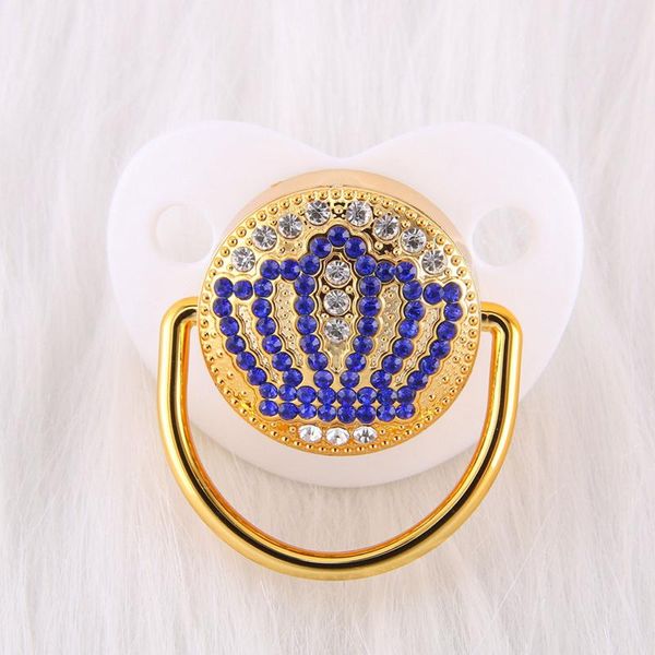 0-18 Months Luxury Crown Diamond Baby Bling Bling Pacifier Infant Soother Newborn Baby Boy Girl For Shower Gift Chupete Bebé