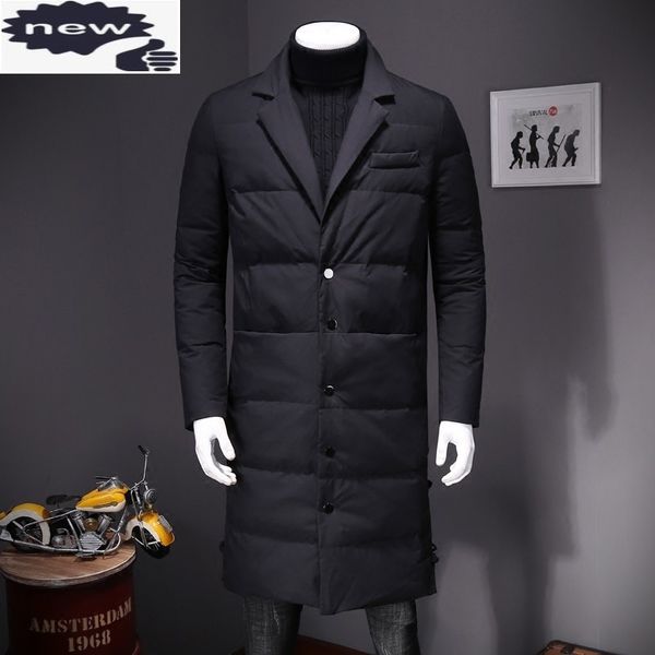 long sleeve single breasted lapel mens down winter warm casual medium length coats streetwear plus size 5xl q1209, Black
long sleeve single breasted lapel mens down winter warm casual medium length coats streetwear plus size 5xl q1209, Black