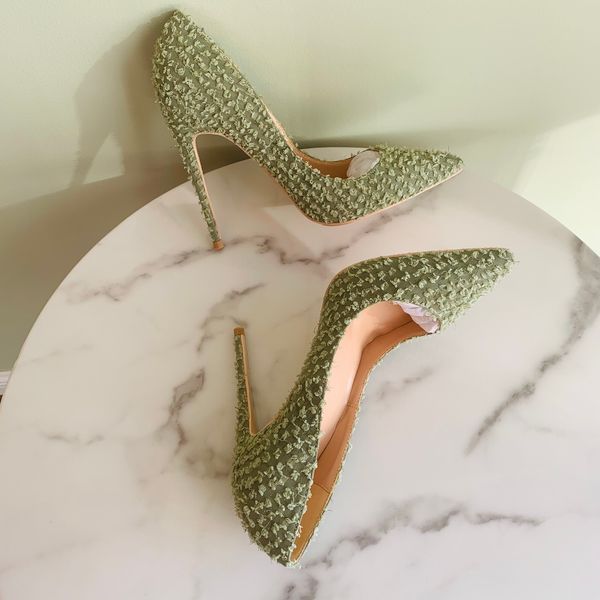 fret lady green dot toe high heels stiletto designer six three inches tall in party shoes chq4, Black
fret lady green dot toe high heels stiletto designer six three inches tall in party shoes chq4, Black