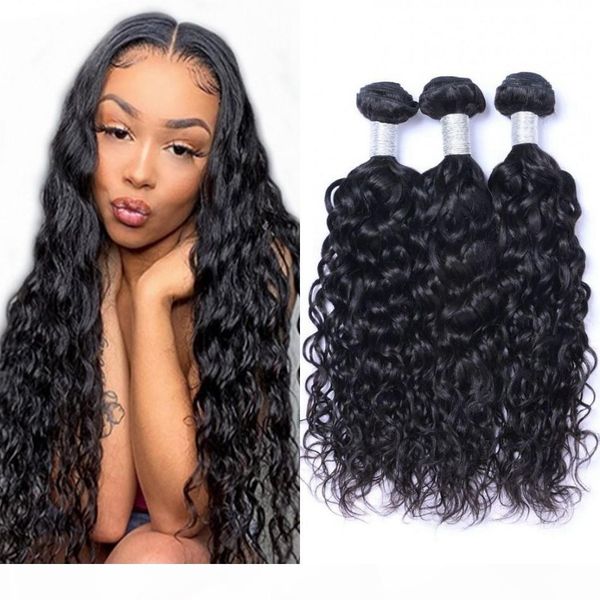 water wave indian hair weave bundles 3pcs unprocessed human hair bundles natural color non remy hair extension weft, Black
water wave indian hair weave bundles 3pcs unprocessed human hair bundles natural color non remy hair extension weft, Black
