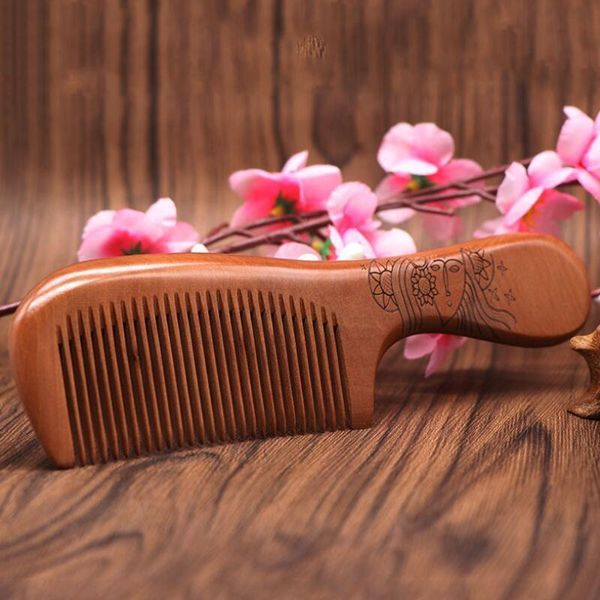 natural peach wood comb close teeth anti-static head massage hair care wooden tools beauty accessories, Silver
natural peach wood comb close teeth anti-static head massage hair care wooden tools beauty accessories, Silver