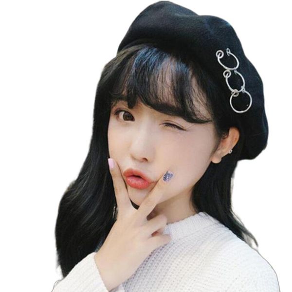 berets 1pc vintage solid round hoop ring warm women beret french artist beanie hat cap, Blue;gray
berets 1pc vintage solid round hoop ring warm women beret french artist beanie hat cap, Blue;gray