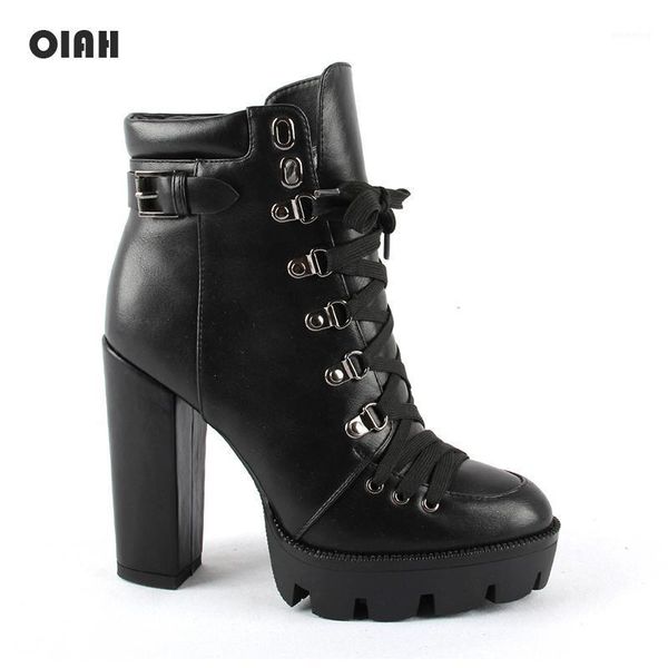 boots spring autumn ankle women platform rubber sole lace up black leather pu high heels shoes woman comfortable size 431
boots spring autumn ankle women platform rubber sole lace up black leather pu high heels shoes woman comfortable size 431