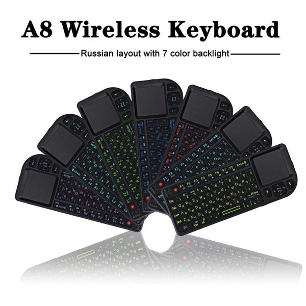 mini tastiera wireless bluetooth keyboard seven-color backlight multimedia keyboard projection with touchpad keypad air mouse
mini tastiera wireless bluetooth keyboard seven-color backlight multimedia keyboard projection with touchpad keypad air mouse