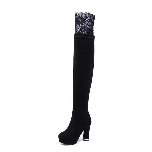 brand women's shoes low heels booties round toe boots-women platform winter footwear fashion high heel mid calf1, Black
brand women's shoes low heels booties round toe boots-women platform winter footwear fashion high heel mid calf1, Black
