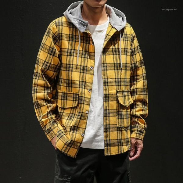 men's casual shirts 2021 arrivals fashion men plaid shirt long sleeve slim fit hooded dress lbz1341, White;black
men's casual shirts 2021 arrivals fashion men plaid shirt long sleeve slim fit hooded dress lbz1341, White;black