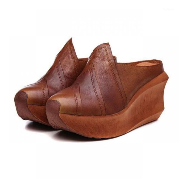 slippers yourseason genuine leather women summer slipper shoes retro leisure slides platform ladies outside wear wedges 20211, Black
slippers yourseason genuine leather women summer slipper shoes retro leisure slides platform ladies outside wear wedges 20211, Black