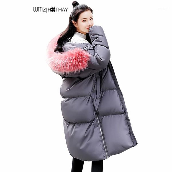 women's down & parkas 2021 autumn winter women ladies fashion fur hoodie long jacket cotton thick female warm clothing coat outerwear1, Black
women's down & parkas 2021 autumn winter women ladies fashion fur hoodie long jacket cotton thick female warm clothing coat outerwear1, Black