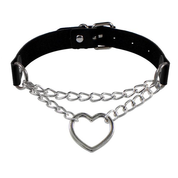 мода готическая цепочка сердца choker ожерелье воротник панк кулочка женщин девушки черные кожаные кулон ожерелье пряжки ювелирные изделия, Silver
мода готическая цепочка сердца choker ожерелье воротник панк кулочка женщин девушки черные кожаные кулон ожерелье пряжки ювелирные изделия, Silver
