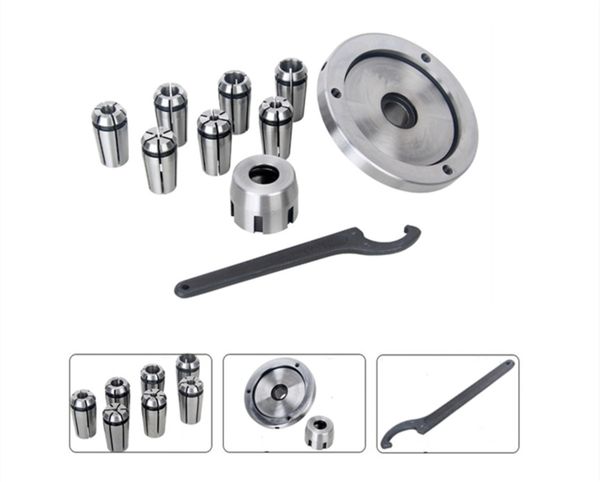 s/n:10149 mill chuck set/sieg m6/c6b/c6/sc6 metric milling collet/flange with 7pcs mill chuck heads
s/n:10149 mill chuck set/sieg m6/c6b/c6/sc6 metric milling collet/flange with 7pcs mill chuck heads