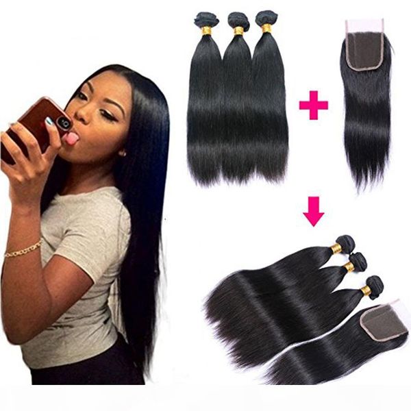 wholesale hair extensions 8a brazilian peruvian indian malaysian 100% human virgin straight hair weft with 4*4 closure ing, Black;brown
wholesale hair extensions 8a brazilian peruvian indian malaysian 100% human virgin straight hair weft with 4*4 closure ing, Black;brown