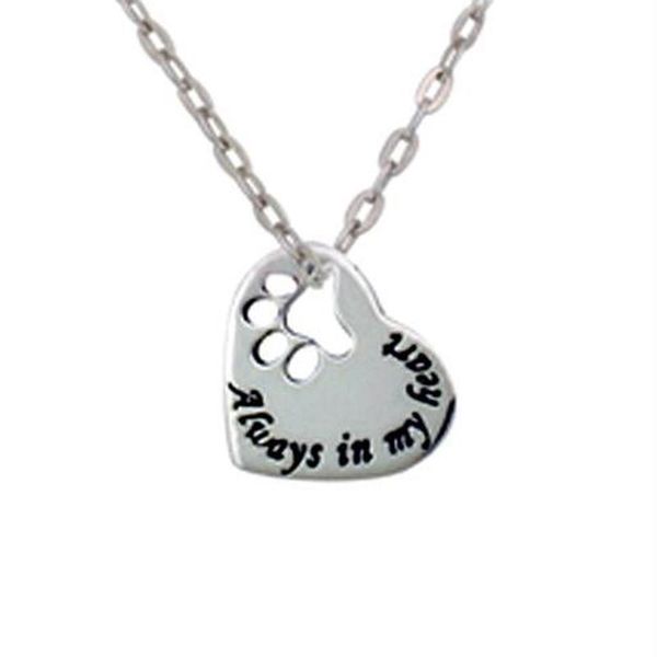 pendant necklaces drop antique silver plated always in my heart print pet lover necklace rolo chain jewelry
pendant necklaces drop antique silver plated always in my heart print pet lover necklace rolo chain jewelry
