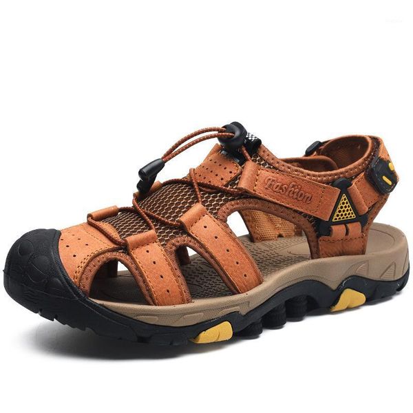 double layer bottom sandals men genuine leather dull polish anti-slip summer outer wear closed-toe trend casual men beach shoes1, Black
double layer bottom sandals men genuine leather dull polish anti-slip summer outer wear closed-toe trend casual men beach shoes1, Black
