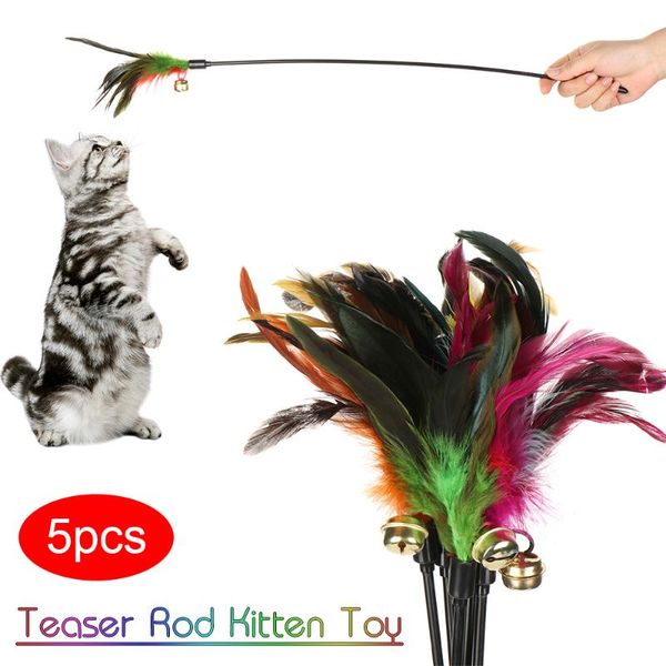 5pcs colorful kitten play toy lightsome cat feather bell wand teaser rod delicate interactive play pet supplies toys new hot
5pcs colorful kitten play toy lightsome cat feather bell wand teaser rod delicate interactive play pet supplies toys new hot