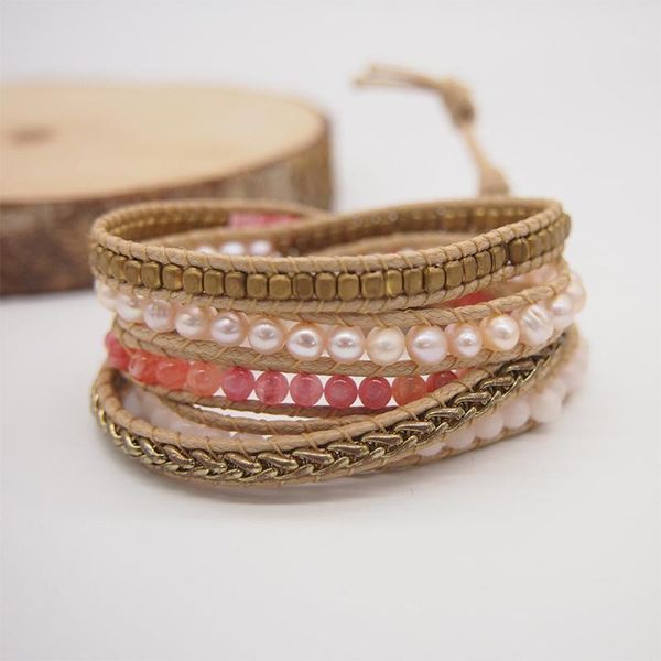tennis boho freshwater pearl wrap bracelets with stainless steel chains charms copper beads bracelet jewelry gifts for women friends, Golden;silver
tennis boho freshwater pearl wrap bracelets with stainless steel chains charms copper beads bracelet jewelry gifts for women friends, Golden;silver