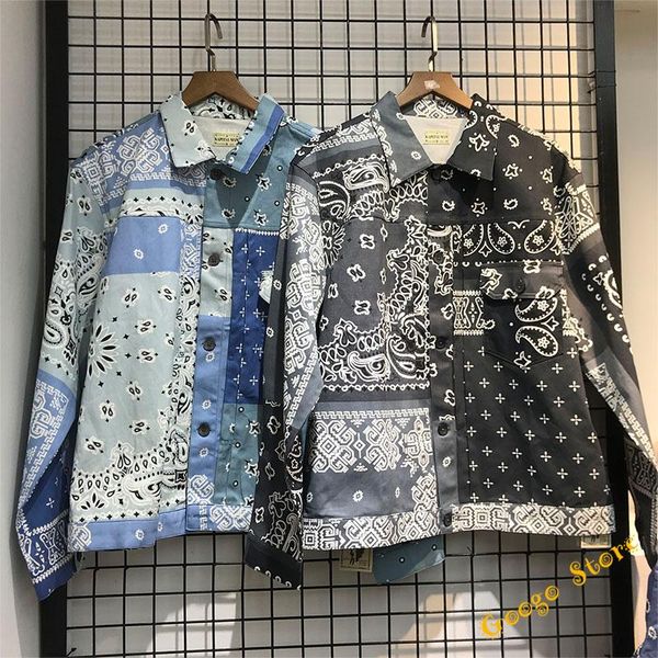 hip-hop classic cashew flower printing kapital denim shirt men women purple blue gray cowboy long sleeve top, White;black
hip-hop classic cashew flower printing kapital denim shirt men women purple blue gray cowboy long sleeve top, White;black
