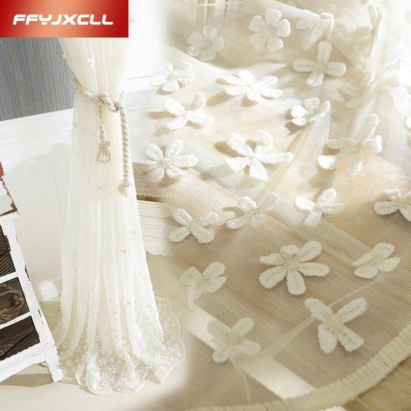 korean stereoscopic embroidered white tulle curtains for living room window curtains bedroom sheer voile drapes
korean stereoscopic embroidered white tulle curtains for living room window curtains bedroom sheer voile drapes