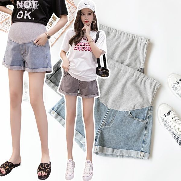maternity bottoms summer pregnant women denim shorts casual clothes for pregnancy stomach lift pants short pants1, White
maternity bottoms summer pregnant women denim shorts casual clothes for pregnancy stomach lift pants short pants1, White
