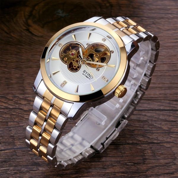 new waterproof mechanical watch men's watches stainless steel strap luminous full hollow automatic simple wholesale gold sier, Slivery;brown
new waterproof mechanical watch men's watches stainless steel strap luminous full hollow automatic simple wholesale gold sier, Slivery;brown