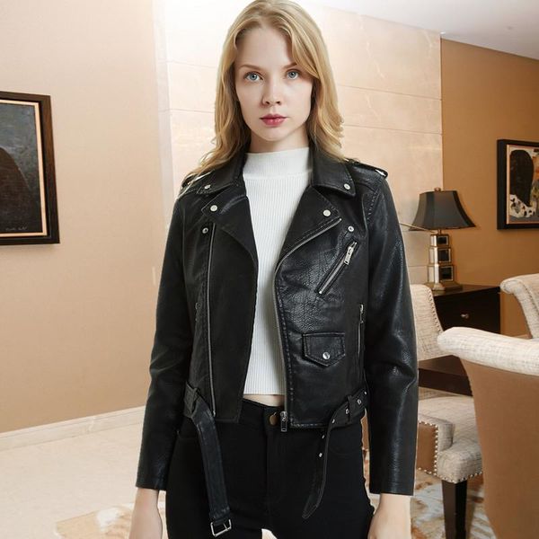 2020 new autumn jacket women faux leather jacket fashion motor coats short pu leather biker jackets coat female, Black
2020 new autumn jacket women faux leather jacket fashion motor coats short pu leather biker jackets coat female, Black