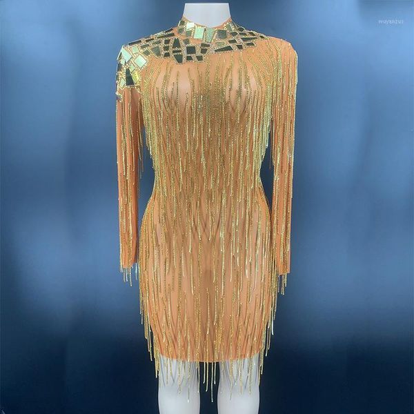new gold fringes rhinestones dress women celebrate stones stretch dress stage wear birthday see throught transparent1, Black;red
new gold fringes rhinestones dress women celebrate stones stretch dress stage wear birthday see throught transparent1, Black;red