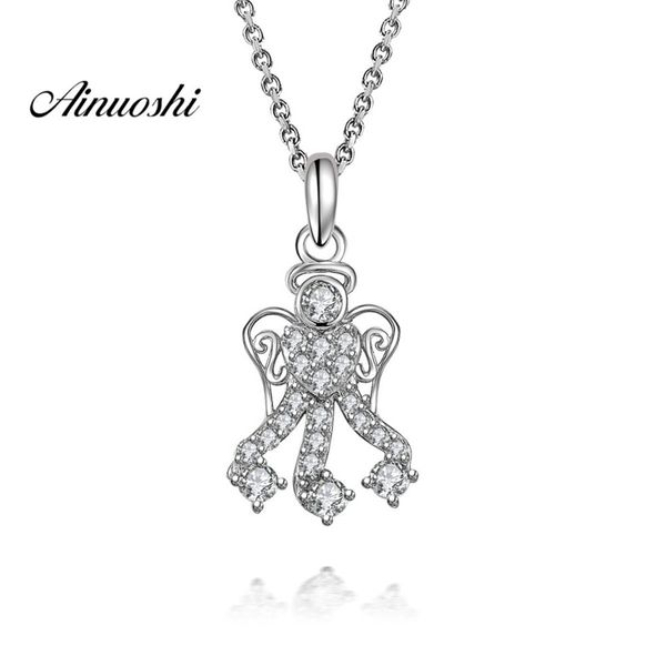 ainuoshi luxury 925 sterling silver pendant necklace for women lovely flying angel long chain necklace wedding silver jewelry y200107
ainuoshi luxury 925 sterling silver pendant necklace for women lovely flying angel long chain necklace wedding silver jewelry y200107