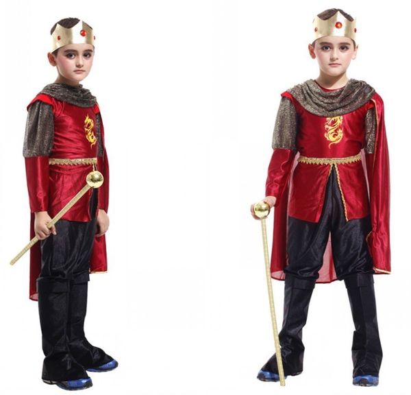 halloween cosplay b-0040 children's king costume acting out flower girl dress, Black;gray
halloween cosplay b-0040 children's king costume acting out flower girl dress, Black;gray