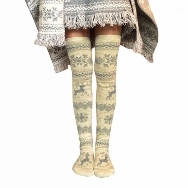 women christmas snowflake elk socks thigh high long stockings warm winter knitting over knee socks xmas wool soft1, Black
women christmas snowflake elk socks thigh high long stockings warm winter knitting over knee socks xmas wool soft1, Black