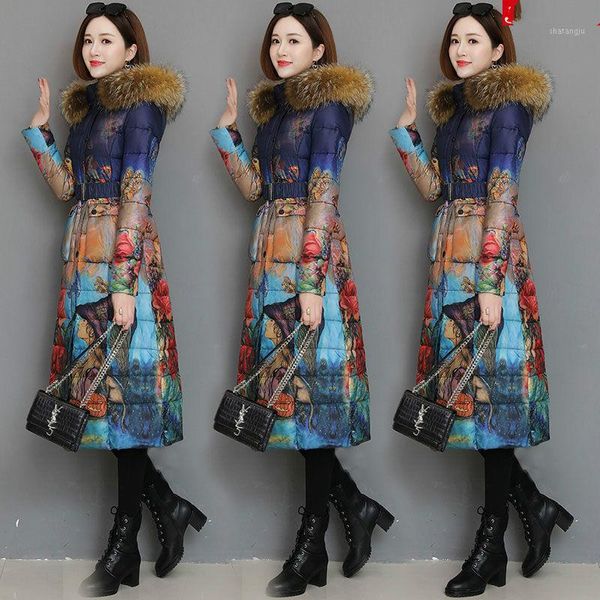 winter women 2020 print white duck down real raccoon fur collar jackets female new thicken hooded coat ladies slim overcoat p1121, Black
winter women 2020 print white duck down real raccoon fur collar jackets female new thicken hooded coat ladies slim overcoat p1121, Black