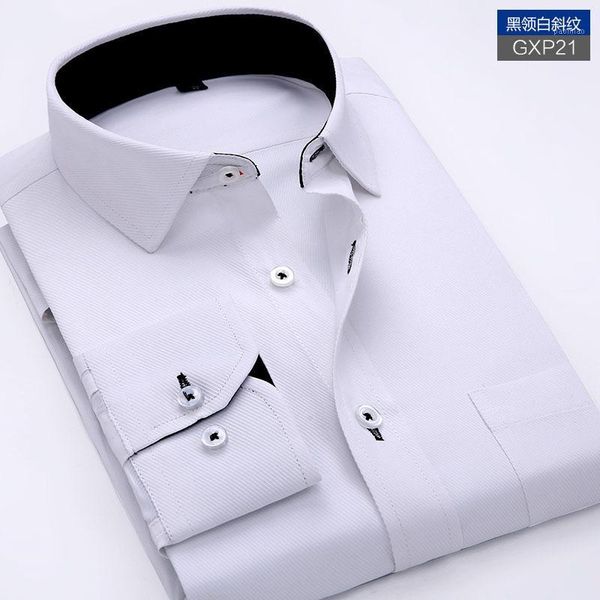 da jauna 2020 men's business casual long sleeved shirt white male social dress shirt office slim fit formal men brand1, White;black
da jauna 2020 men's business casual long sleeved shirt white male social dress shirt office slim fit formal men brand1, White;black