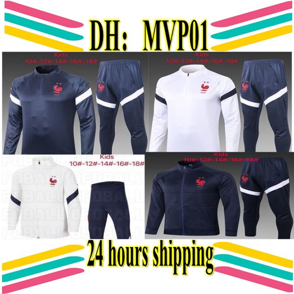 20 21 maillot de foot kids survetement football jogging chandal equipe de france long sleeve soccer tracksuit training track suit, Black
20 21 maillot de foot kids survetement football jogging chandal equipe de france long sleeve soccer tracksuit training track suit, Black