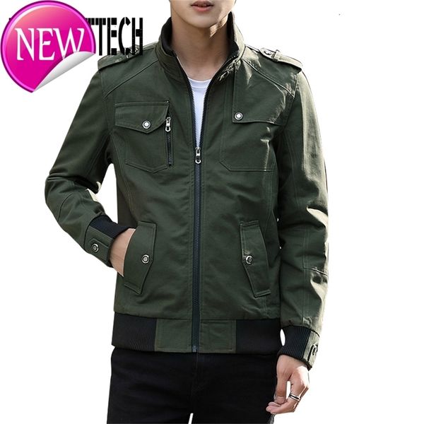 spring autumn mens jackets and coats male casual stand collar cotton military bomber jacket veste homme plus size4xl, Black
spring autumn mens jackets and coats male casual stand collar cotton military bomber jacket veste homme plus size4xl, Black