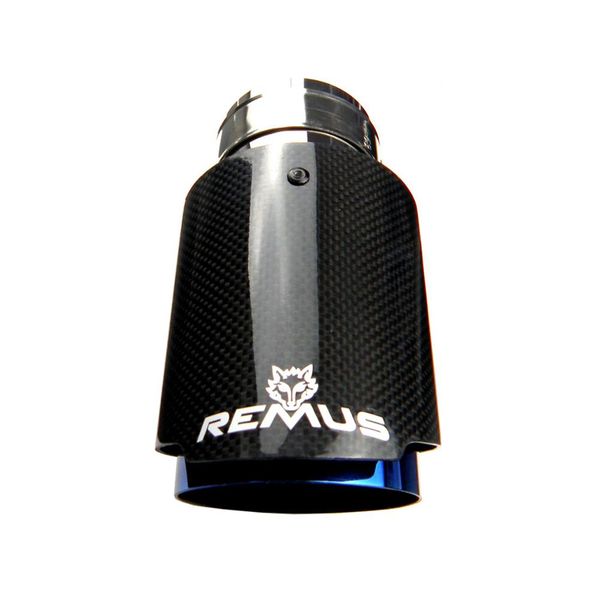 car universal burnt blue carbon fiber exhaust muffler tip exhaust end pipe tail pipe tip with remus logo
car universal burnt blue carbon fiber exhaust muffler tip exhaust end pipe tail pipe tip with remus logo