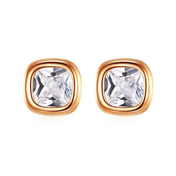 real s925 sterling silver stud earrings with square zircon simple and elegant stud earrings for women fashion, Golden;silver
real s925 sterling silver stud earrings with square zircon simple and elegant stud earrings for women fashion, Golden;silver