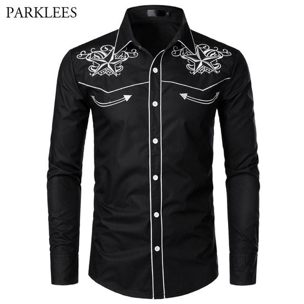 men's black casual dress shirts 2020 fashion star embroidery shirt men slim fit long sleeve tuxedo shirt camisa social masculina, White;black
men's black casual dress shirts 2020 fashion star embroidery shirt men slim fit long sleeve tuxedo shirt camisa social masculina, White;black