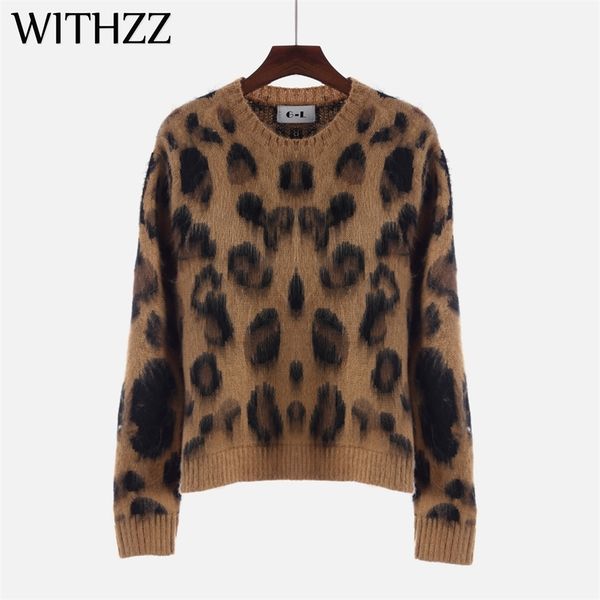withzz new arrival spring autumn winter elegant casual round neck leopard print long sleeve sweater women pullovers sweaters 201223, White;black
withzz new arrival spring autumn winter elegant casual round neck leopard print long sleeve sweater women pullovers sweaters 201223, White;black