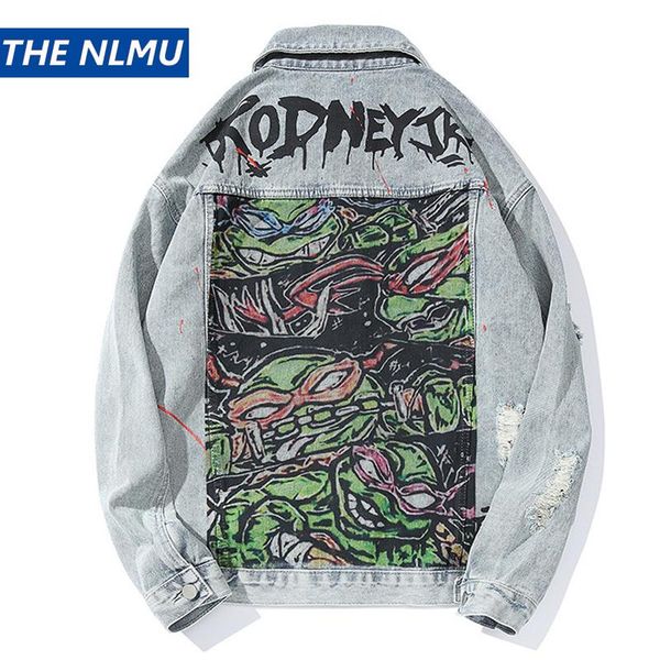hip hop vuntage denim jackets men streetwear 2021 fashion hole jeans coat autumn streetwear blue black jeans jackets male hz171, Black;brown
hip hop vuntage denim jackets men streetwear 2021 fashion hole jeans coat autumn streetwear blue black jeans jackets male hz171, Black;brown