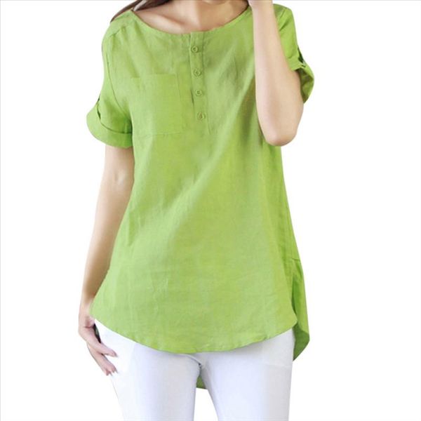 casual women blouse 2021 summer casual short sleeve loose casual o neck shirt cotton linen blouse womens female, White
casual women blouse 2021 summer casual short sleeve loose casual o neck shirt cotton linen blouse womens female, White