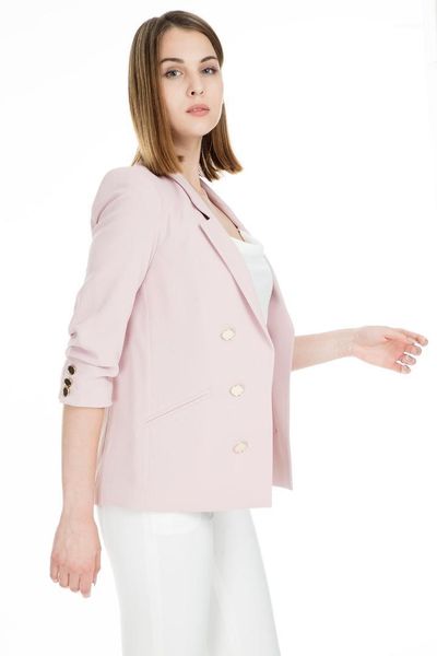 lela jacket women jacket 901131, Black;brown