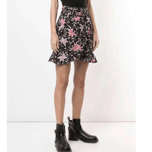 women skirt printed irregular design black printed lace-up high waist 100% cotton skirt1
women skirt printed irregular design black printed lace-up high waist 100% cotton skirt1